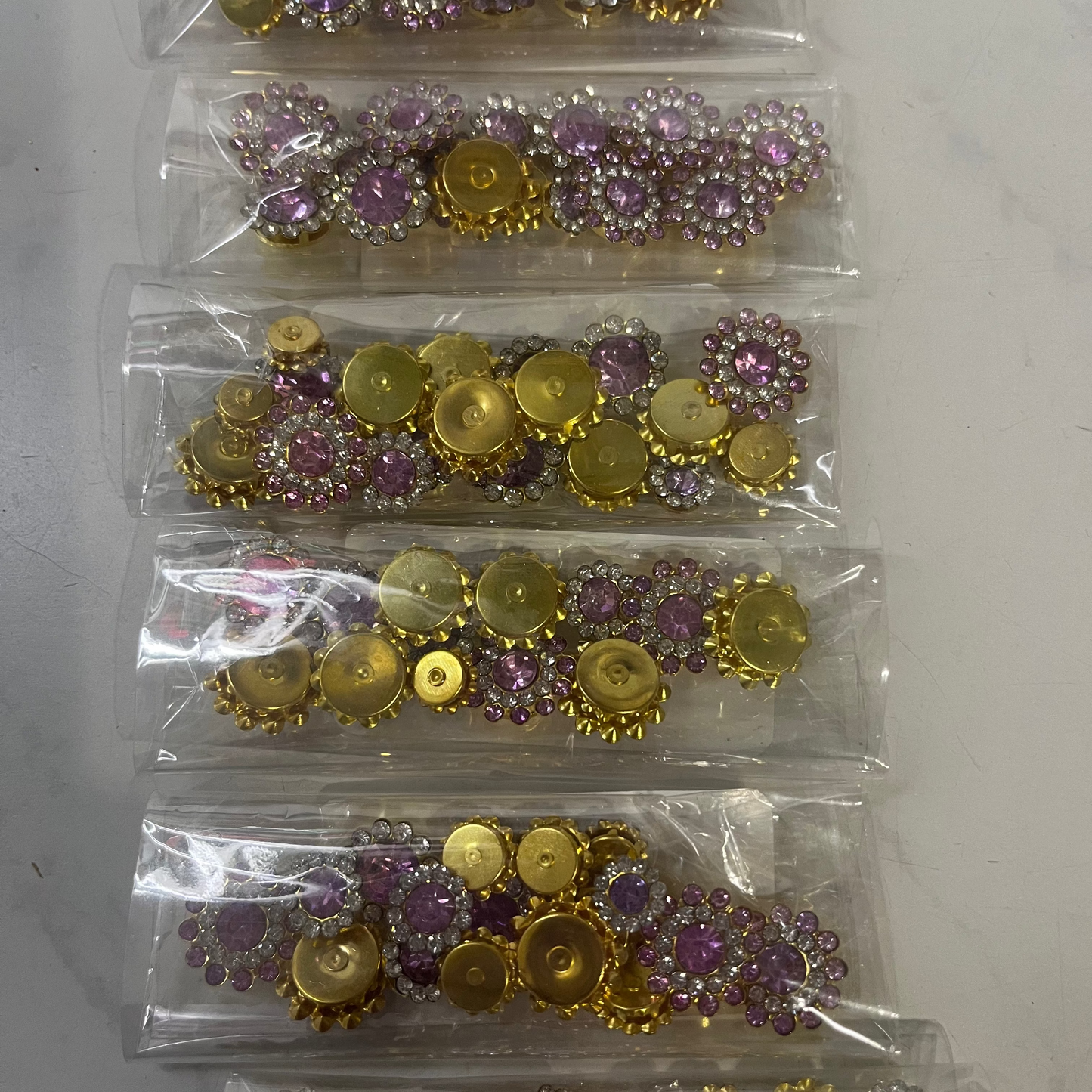 Bling - 1/2" Flatback Lavender / Clear