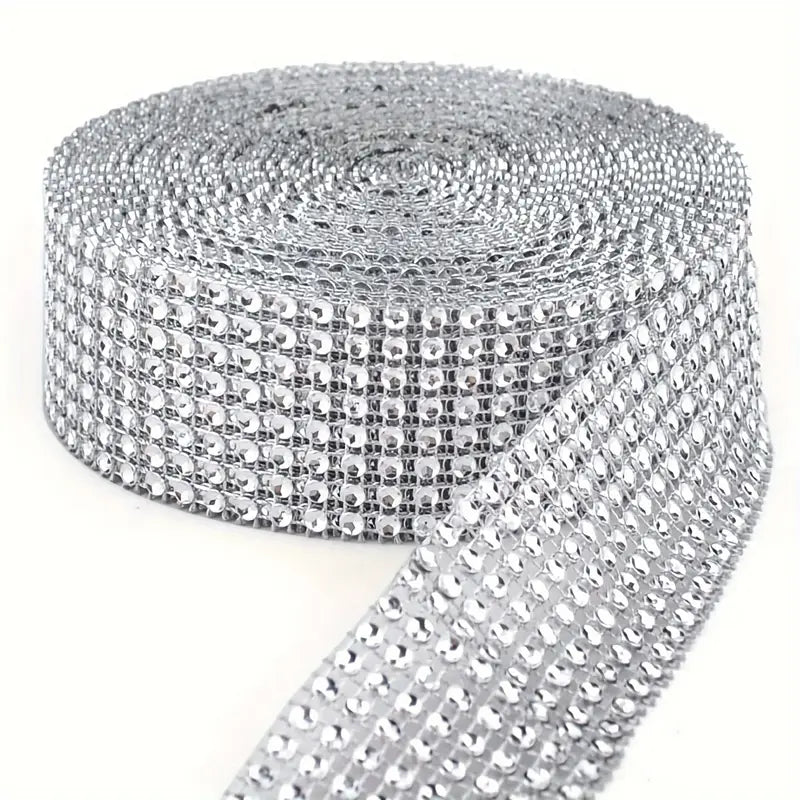 Bling - Rhinestone Mesh Roll 1" x 1yd BTY