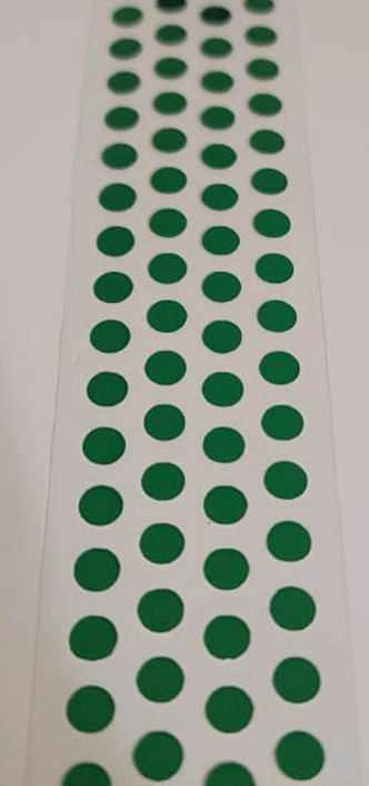 Ribbon - Clear Chevron Polka Dots - #9 x 27 yds