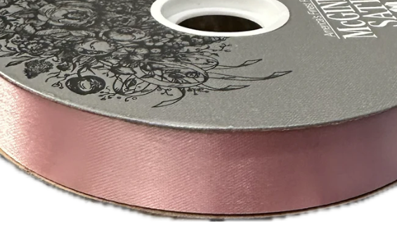 Ribbon - McGinley Satin Acetate Silver Label #5 x 100yd