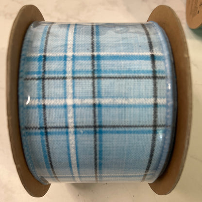 Decorative Ribbon - 2.5" x 10yds Blue / Green CLICK HERE TO SEE ALL PATTERNS