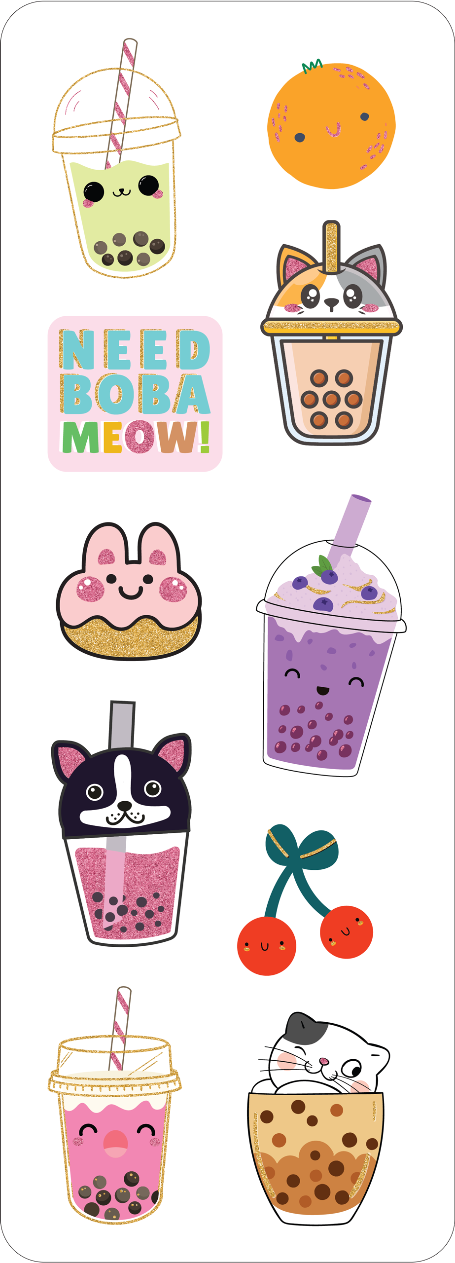 Stickers - Bubble Tea Sticker Set