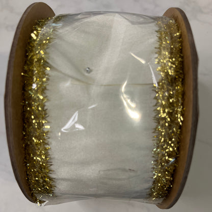 Decorative Ribbon - 2.5" x 10yds White / Ivory CLICK HERE TO SEE ALL PATTERNS