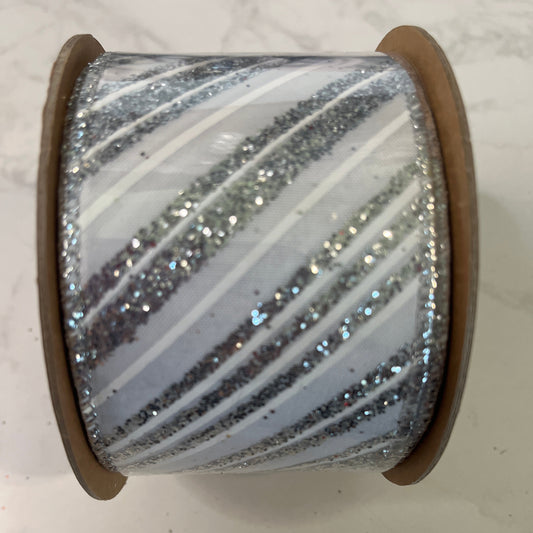 Decorative Ribbon - 2.5" x 10yds Silver