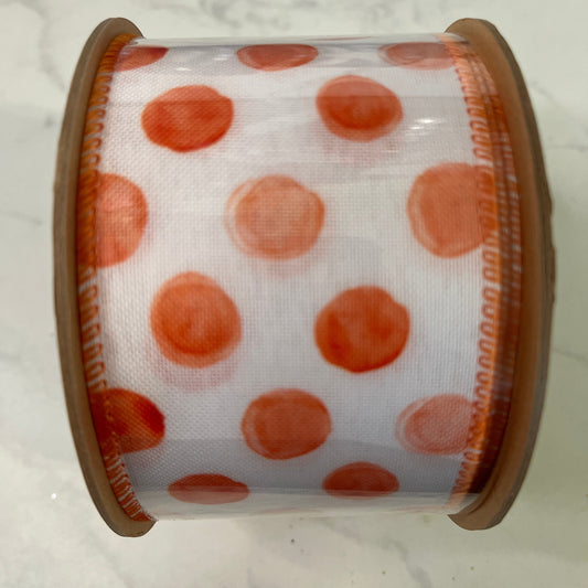 Decorative Ribbon - 2.5" x 10yds Orange / Yellow