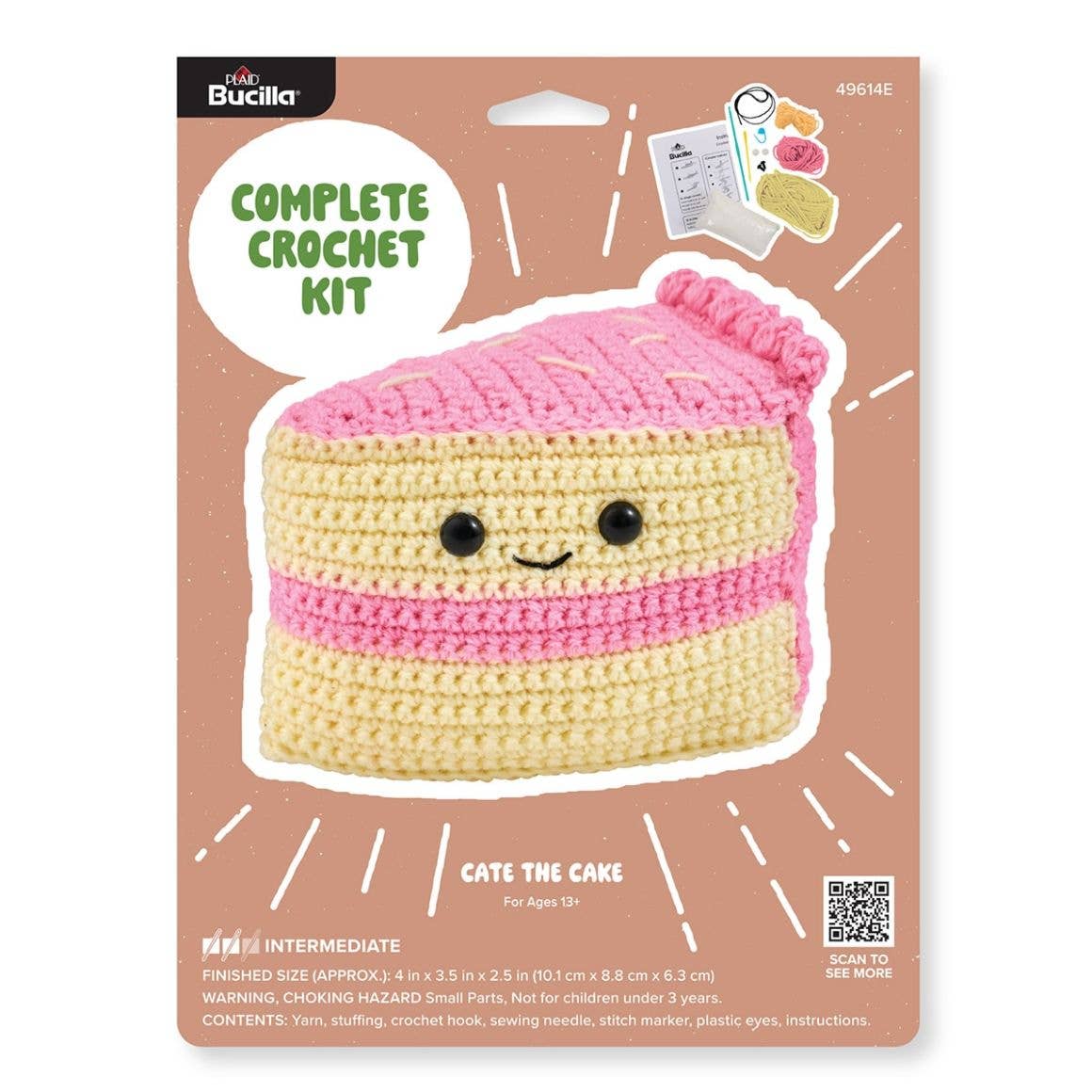Holiday - Bucilla Amigurumi Crochet Kit - Cate the Cake