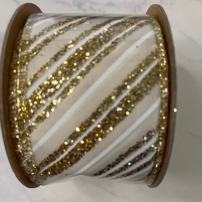 Decorative Ribbon - 2.5" x 10yds White / Ivory CLICK HERE TO SEE ALL PATTERNS