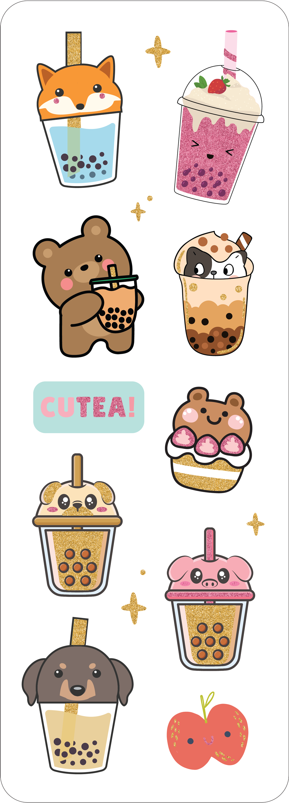 Stickers - Bubble Tea Sticker Set