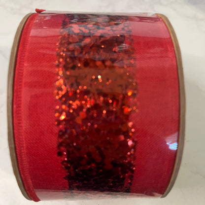 Decorative Ribbon - 2.5" x 10yds Red CLICK HERE TO SEE ALL PATTERNS