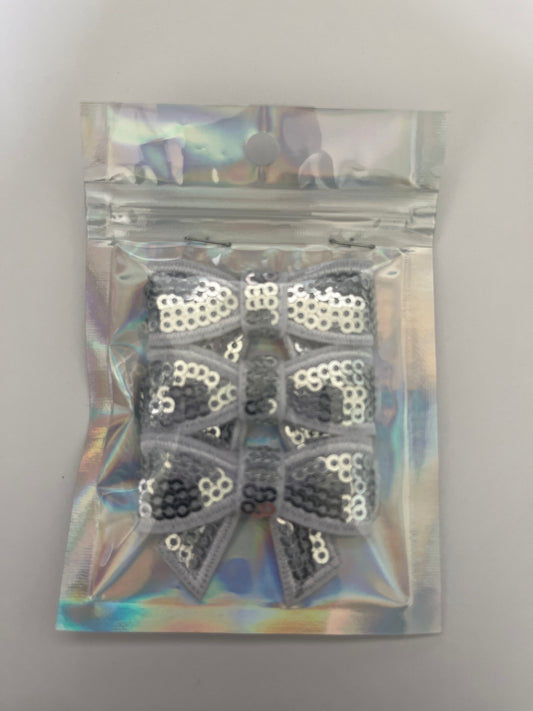 Embellishment - Mini Sequin Bow - 3pk
