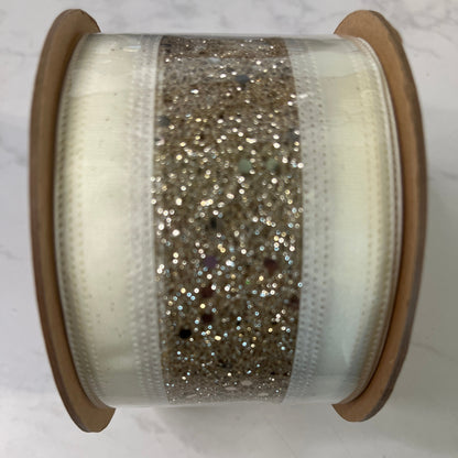 Decorative Ribbon - 2.5" x 10yds White / Ivory CLICK HERE TO SEE ALL PATTERNS
