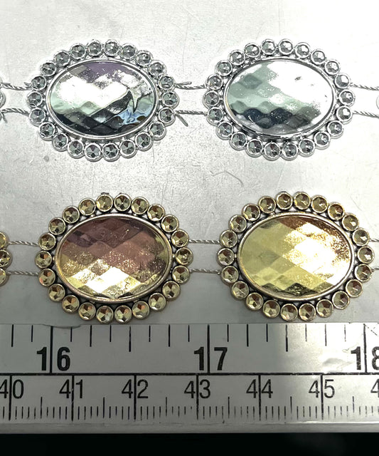 Bling - Large Oval Disc 1" BTY