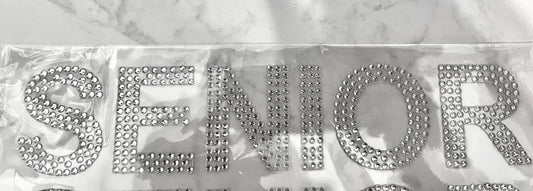 Sticker - 1.75” SENIOR Rhinestone
