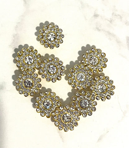 Bling - 1/2" Circle Rhinestone Flatback - 10pk