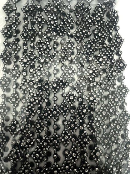 Bling - Black Diamond with Clear Rhinestone- BTY