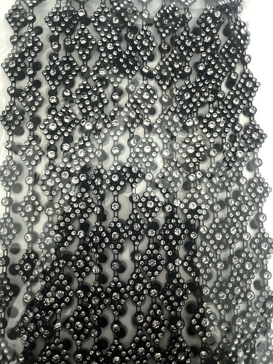 Bling - Black Diamond with Clear Rhinestone- BTY