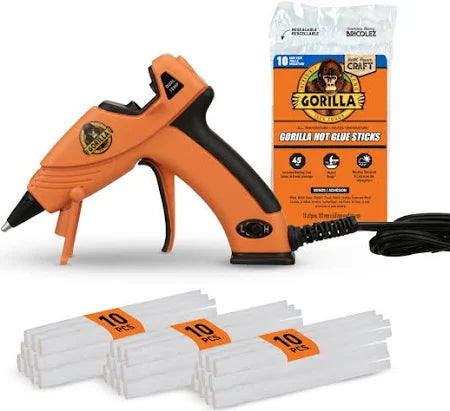 Supplies - Glue Gun-  Gorilla Glue Dual Temp Setting with 30 glue sticks