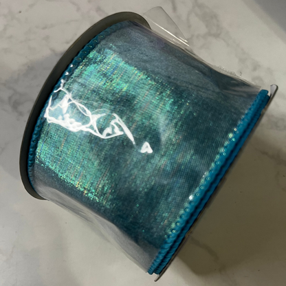 Decorative Ribbon - 2.5" x 10yds Blue / Green CLICK HERE TO SEE ALL PATTERNS