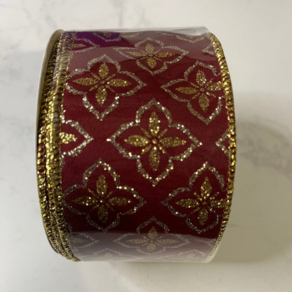 Decorative Ribbon - 2.5" x 10yds Red CLICK HERE TO SEE ALL PATTERNS