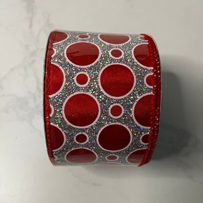 Decorative Ribbon - 2.5" x 10yds Red CLICK HERE TO SEE ALL PATTERNS