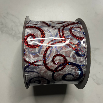 Decorative Ribbon - 2.5" x 10yds Red CLICK HERE TO SEE ALL PATTERNS