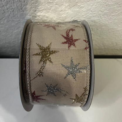 Decorative Ribbon - 2.5" x 10yds White / Ivory CLICK HERE TO SEE ALL PATTERNS