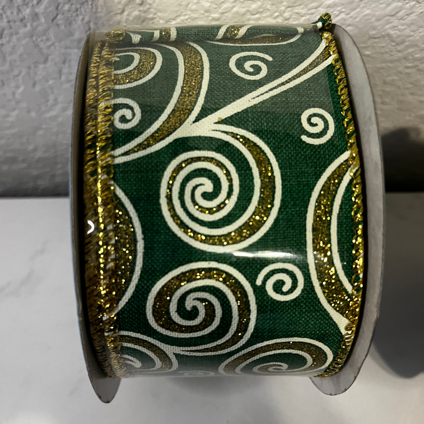 Decorative Ribbon - 2.5" x 10yds Blue / Green CLICK HERE TO SEE ALL PATTERNS