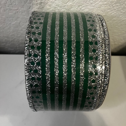 Decorative Ribbon - 2.5" x 10yds Blue / Green CLICK HERE TO SEE ALL PATTERNS