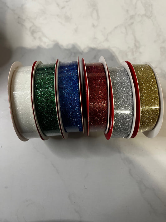 Ribbon - Glitter Ribbon 5/8" x 4yds