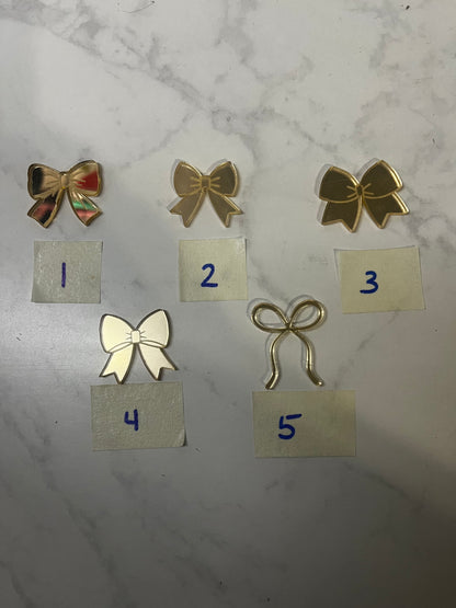 Acrylic - Bows 3pcs