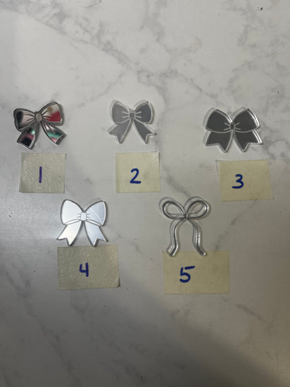Acrylic - Bows 3pcs