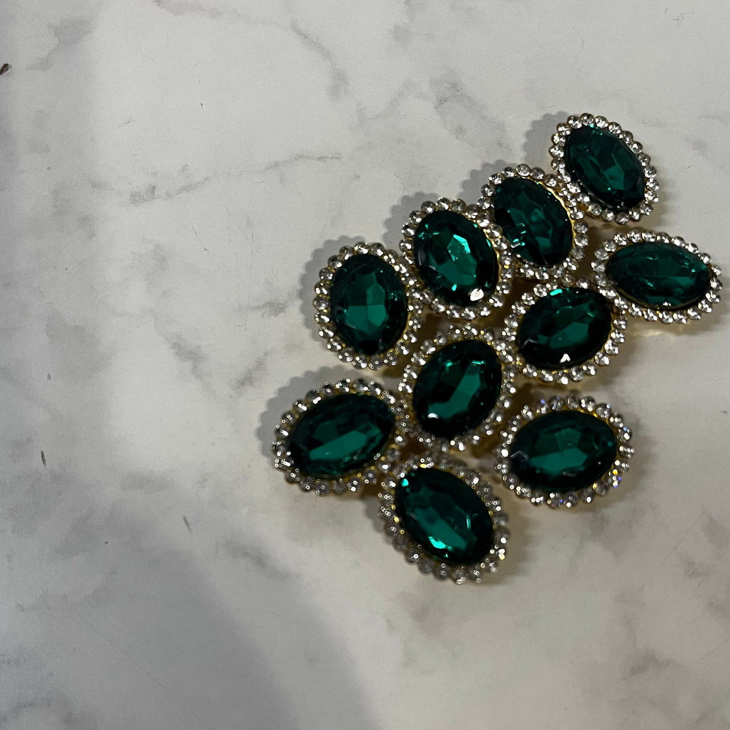 Bling - 1/2" Oval Gemstone - 10pk