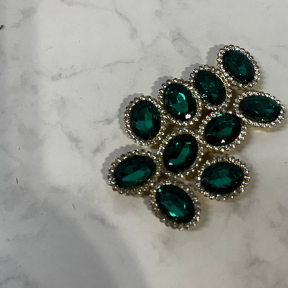 Bling - 1/2" Oval Gemstone - 10pk