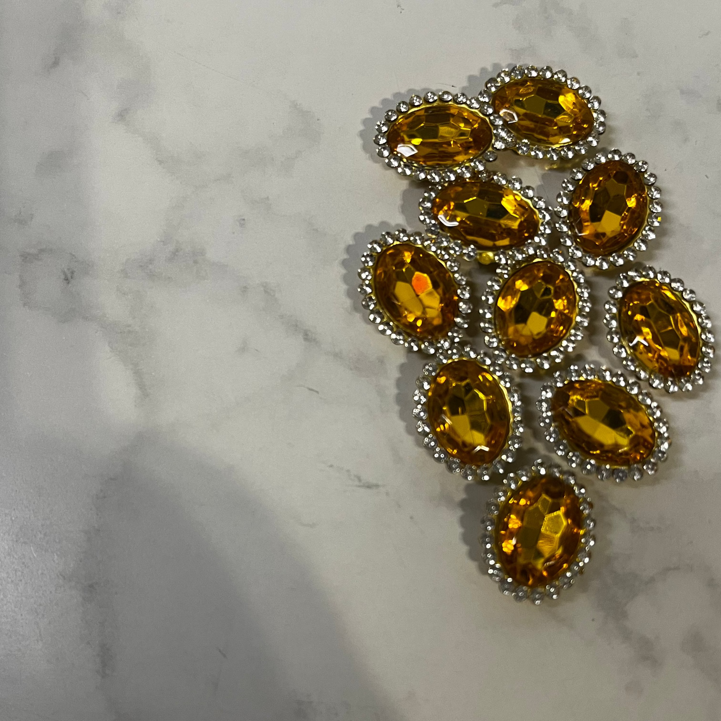 Bling - 1/2" Oval Gemstone - 10pk