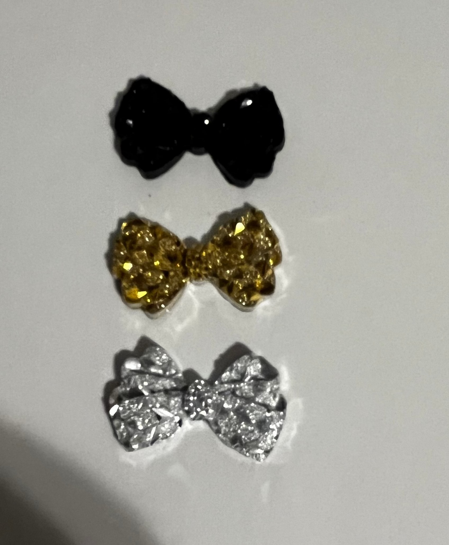 Bling - 1" Bow Flatback - 10pk