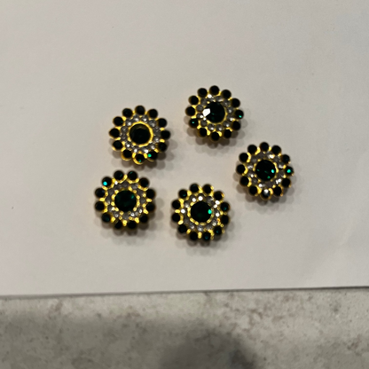 Bling - 1/2" Circle Rhinestone Flatback - 10pk