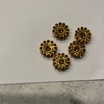 Bling - 1/2" Circle Rhinestone Flatback - 10pk
