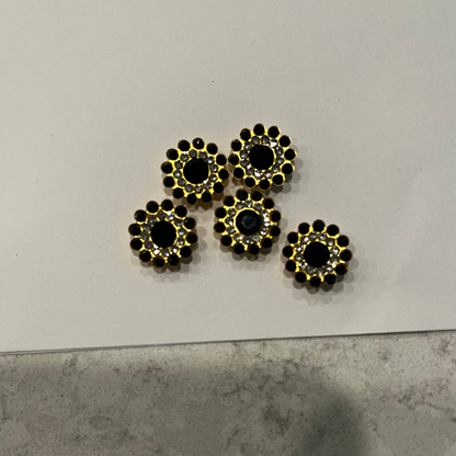 Bling - 1/2" Circle Rhinestone Flatback - 10pk
