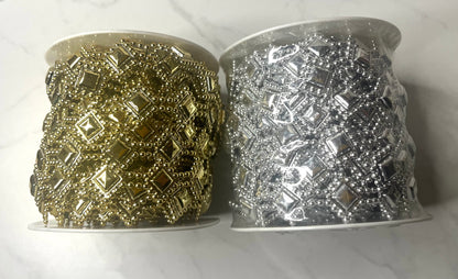 Bling - Diamond Shape 10yd Roll