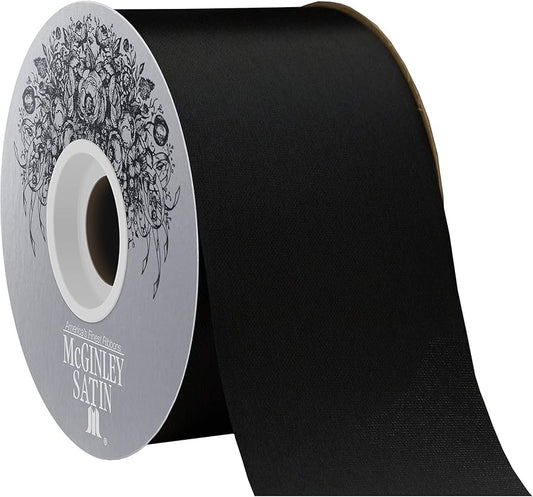 Ribbon - McGinley Satin Acetate Silver Label #40 x 50yd
