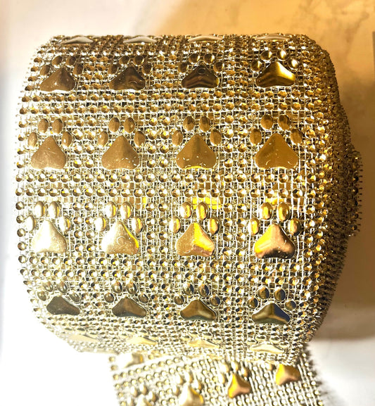 Bling - PawPrint Mesh Roll 10yd