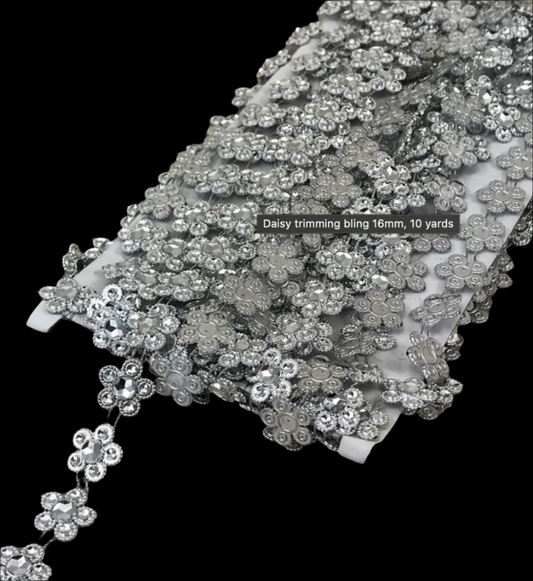 Bling - Daisy Flower Trimming - 16mm x 10yd