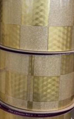 Ribbon - Checkerboard Diamond Dust - #9 x25yds