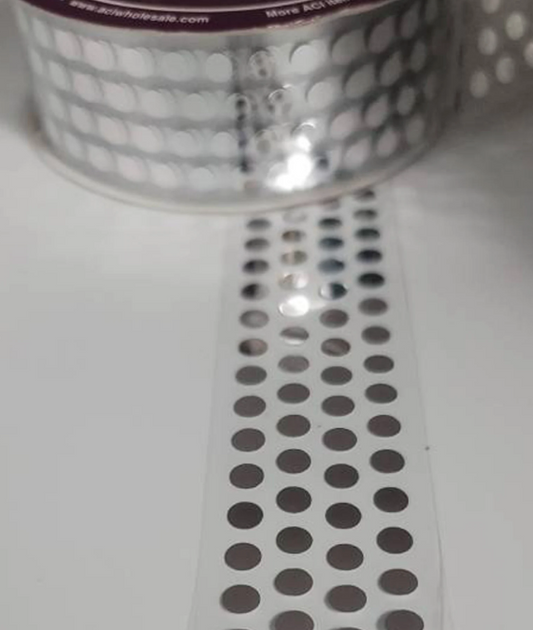 Ribbon - Clear Chevron Polka Dots - #9 x 27 yds