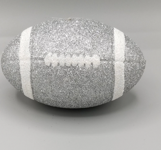 Embellishment - Glitter Foam Football 4.5"