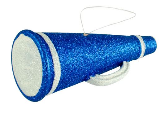 Embellishment - Glitter Foam Megaphone 6"