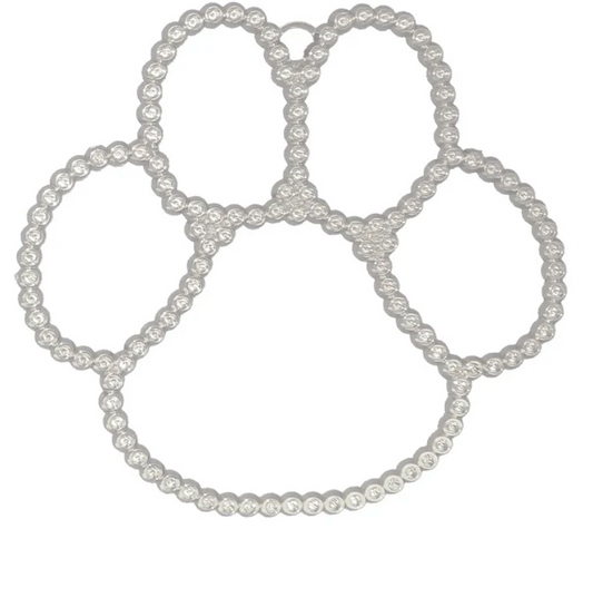 Bling - Rhinestone Look Paw Print
