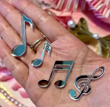 Acrylics - Music Notes 4pc