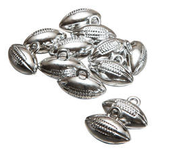 Embellishment - Plastic Football Charm - 4pk