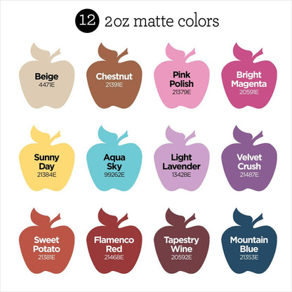Holiday - Apple Barrel Matte Acrylic Paint Desert Sky 12 Piece Set
